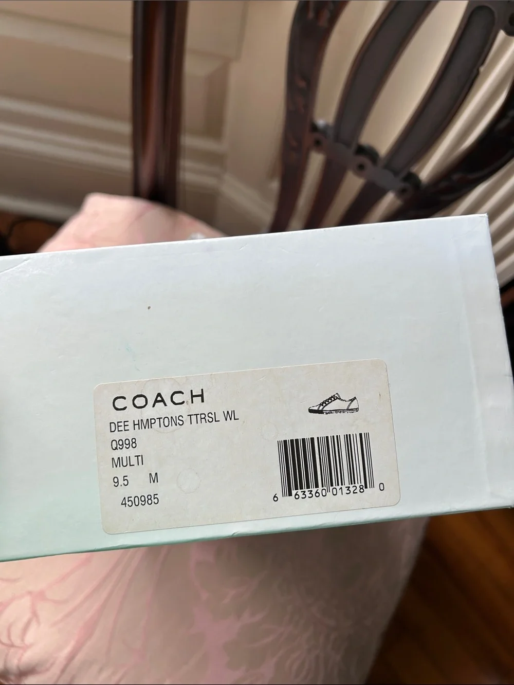 Coach Multicolor Plaid Canvas Sneakers with Leather Trim